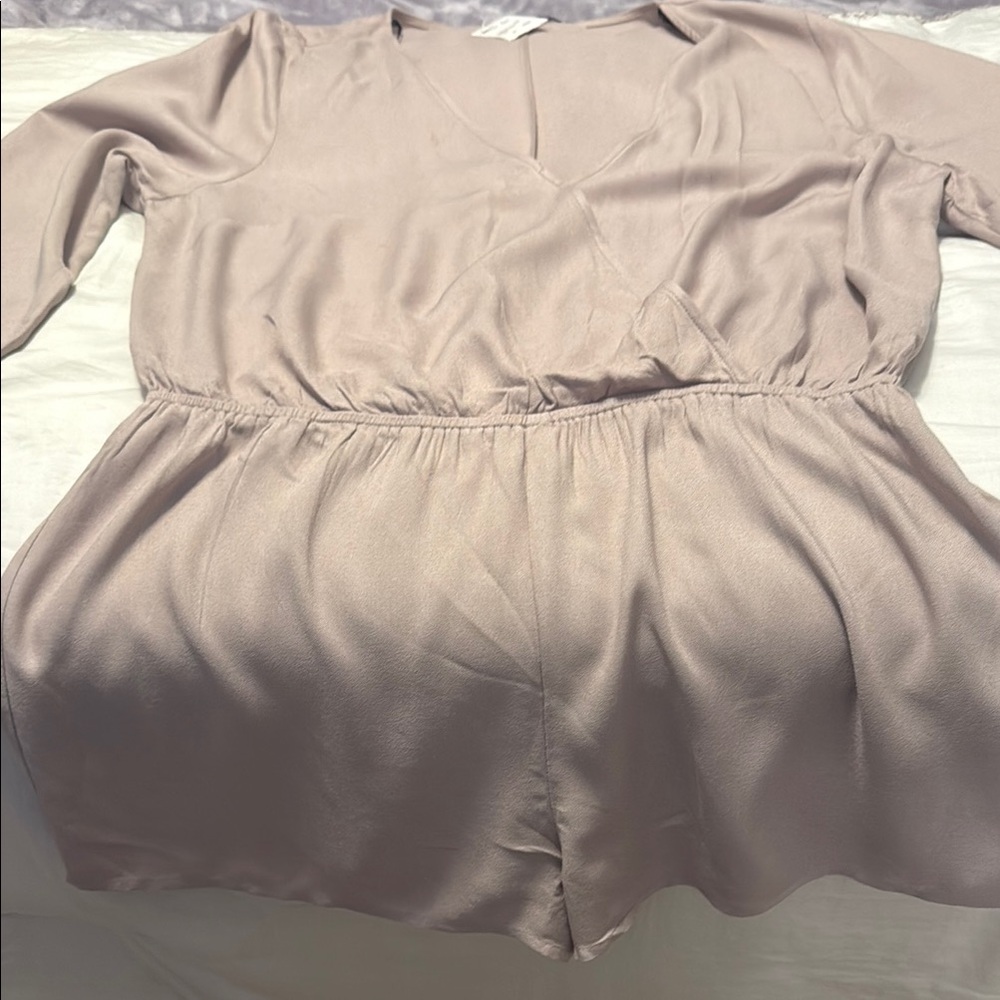 Forever 21 tan romper